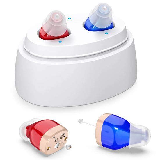 Earbud Headphones, In-Ear Hearing Devices, Rechargeable Headphones Suitable for the Adults